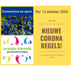 Nieuwe Corona regels per 13 oktober